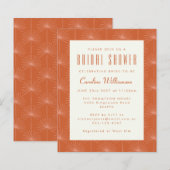 Budget Boho Palm Feuille rouille Fête des mariées  (Devant / Derrière)