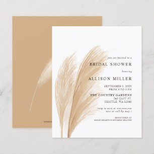 Budget Boho Pampas Bridal Shower