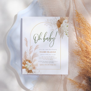 Budget Boho Pampas Geslachtsneutrale Babyshower