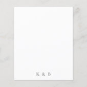 Budget Boho Pampas Gras & Bloem Save the Date Flyer (Achterkant)