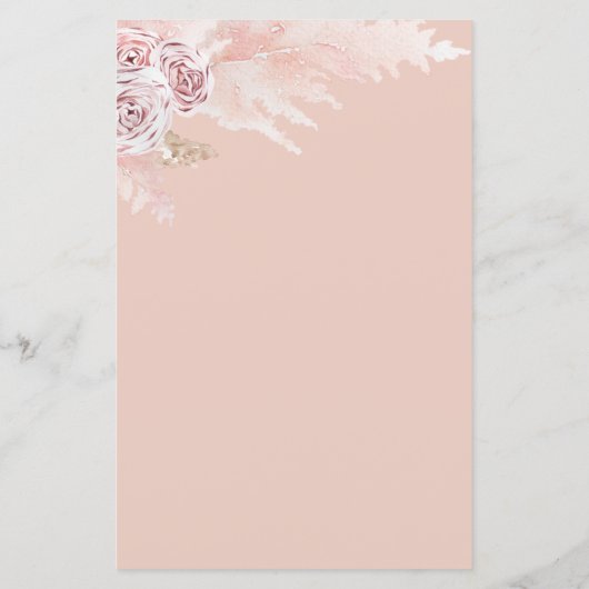 Budget Boho Pampas Grass Baby shower (Achterkant)