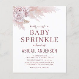 Budget Boho Pampas Grass Baby Sprinkle