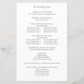 Budget Boho Pampas Grass Beige Wedding Programme M (Achterkant)