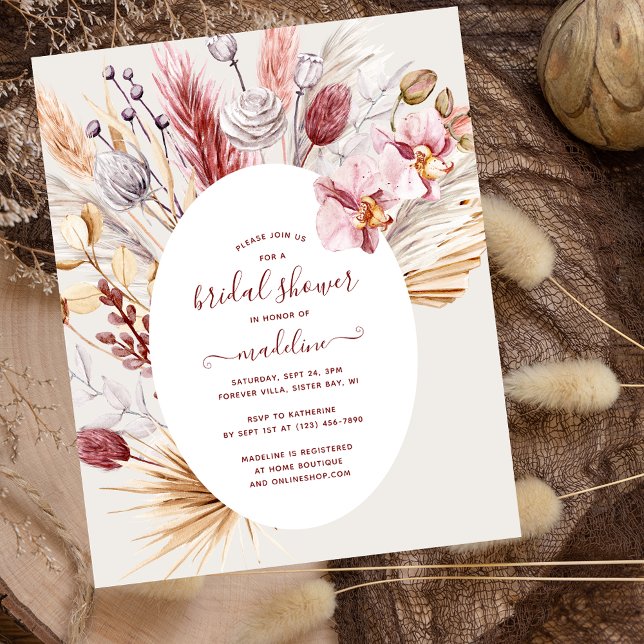 BUDGET Boho Pampas Grass Floral Vrijgezellenfeest (Creator heeft geüpload)