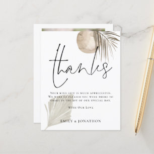 BUDGET Boho Pampas Quote Wedding 3 Foto Bedankt