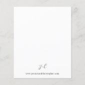 Budget Boho Pink Pampas Grass Floral Wedding Flyer (Achterkant)