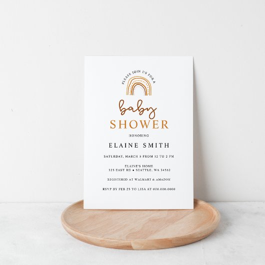 Budget Boho Rainbow Genderneutraal Baby shower