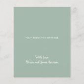 Budget Boho Rainbow Sage Groen Dank u wel! (Achterkant)