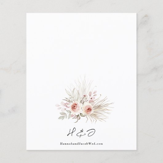 Budget Boho Rustic Floral Wedding (Achterkant)