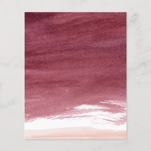 Budget Boho Rustic Floral Wedding Flyer (Achterkant)