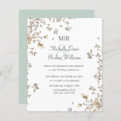 BUDGET Boho Rustic vertrekt Garden bruiloft (Voorkant / Achterkant)