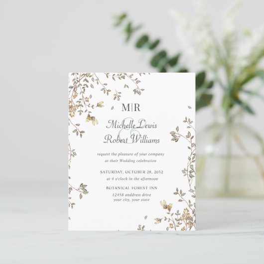 BUDGET Boho Rustic vertrekt Garden bruiloft (Staand voorkant)