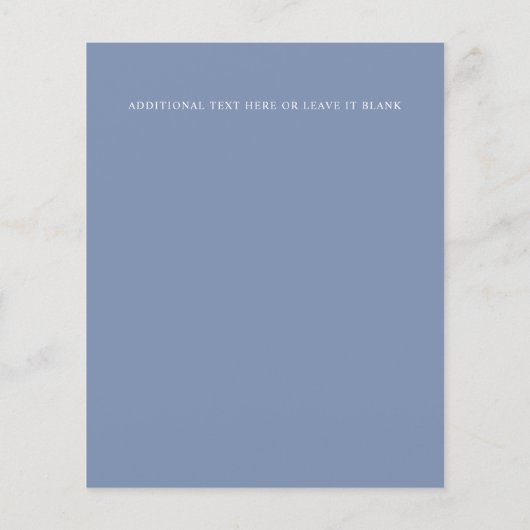 BUDGET Boho Rustique Dusty feuille mariage (Dos)