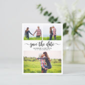 Budget Boho Script Fotocollage De datum opslaan (Staand voorkant)