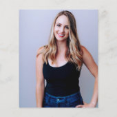 Budget Boho Script Lemon Zomer Foto Afstuderen (Achterkant)