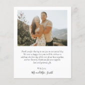 Budget Boho Script Weddenschap Collage Bedankt Fly Flyer (Achterkant)