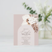 Budget Boho Séché Palm Feuilles Couples Douche (Debout devant)