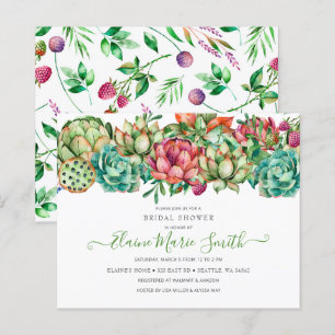 Budget Boho Succulent Bridal Shower