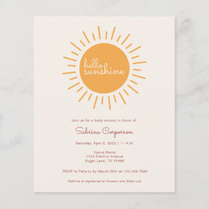 Budget Boho Sunshine Gender Neutral Baby