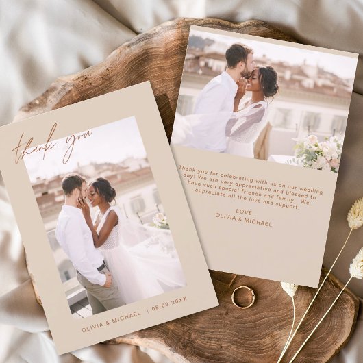 Budget Boho Terracotta Mariage Merci Cartes