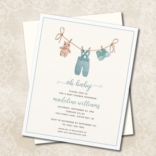 BUDGET BOHO Waterverf Babykleding Baby shower