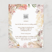 BUDGET BOHO Wedding Invite Digital Download (Achterkant)