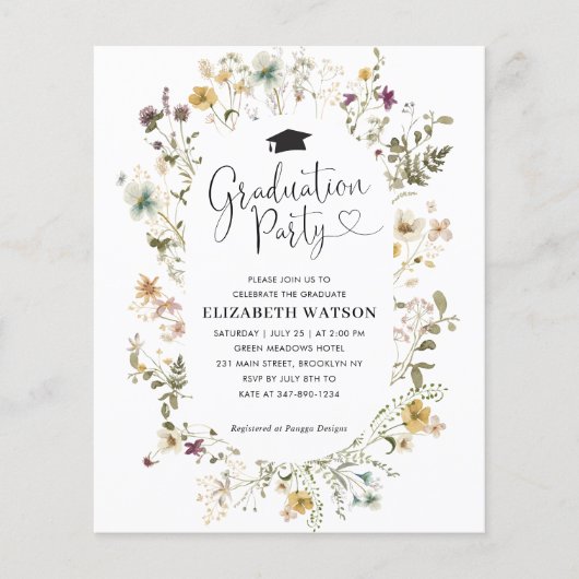 Budget Boho Wilde Floral Gradual Partij (Voorkant)