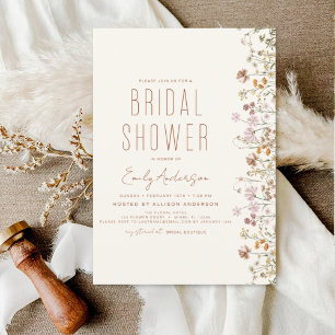 Budget Boho Wildflower Bridal Shower