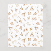 Budget Boho Woodland Dieren Genderonthulling (Achterkant)