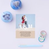 BUDGET BOLD FOTO OVERLAY Wedding Invitations Flyer (Enkel)