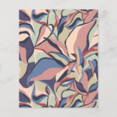 Budget Bold Kleurrijke Abstracte Bloemen Retro Bru (Achterkant)