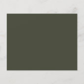 Budget Bold Pink Olive Green Chic Wedding Invite (Achterkant)