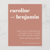 Budget Bold Terracotta Modern Wedding (Voorkant)