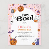 BUDGET Boog Pink Hey Boo Halloween Kinder Verjaard (Voorkant)
