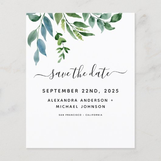 Budget Botanical Greenery Wedding (Voorkant)
