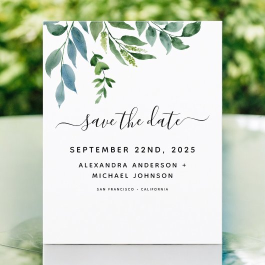 Budget Botanical Greenery Wedding