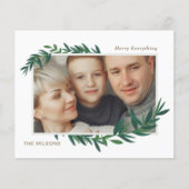 Budget Botanique Gold photo Carte de vacances (Devant)