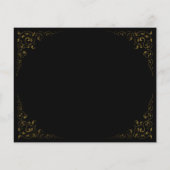 Budget Botanisch Frame Zwart Goud Save the Date (Achterkant)