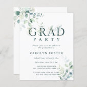Budget Botanische GraduPartij Fotouitnodiging (Voorkant / Achterkant)