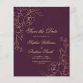 BUDGET Bourgogne & goudbloemen sparen de Datum Kaa (Voorkant)