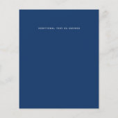 Budget Bourgondië Blauw Roze Bloemige Trouw Uitnod (Achterkant)