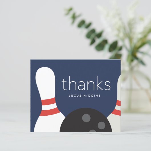 Budget Bowling Kinder Hartelijk dank! Papierblad (Staand voorkant)