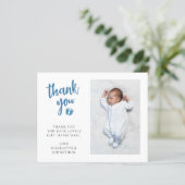 Budget Boy's Baby shower Photo Carte de remercieme (Debout devant)