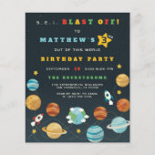 Budget boys Buitenspace Rocket Birthday Party (Voorkant)