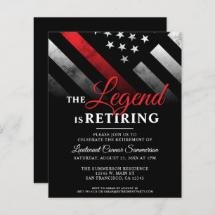 Budget Brandweer Pensioen Party Uitnodiging