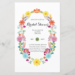 BUDGET Bridal Shower Invitations Custom Colors