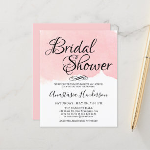 Budget Bridal Shower Uitnodiging