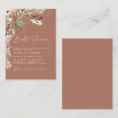 budget Brive douche pampas herbe boho invitation (Devant / Derrière)
