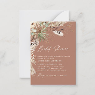 budget Brive douche pampas herbe boho invitation