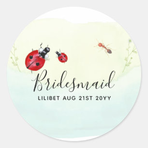 BUDGET Bruidsmeisje Bruidsfeest Cadeauboxen LIEVEN Ronde Sticker